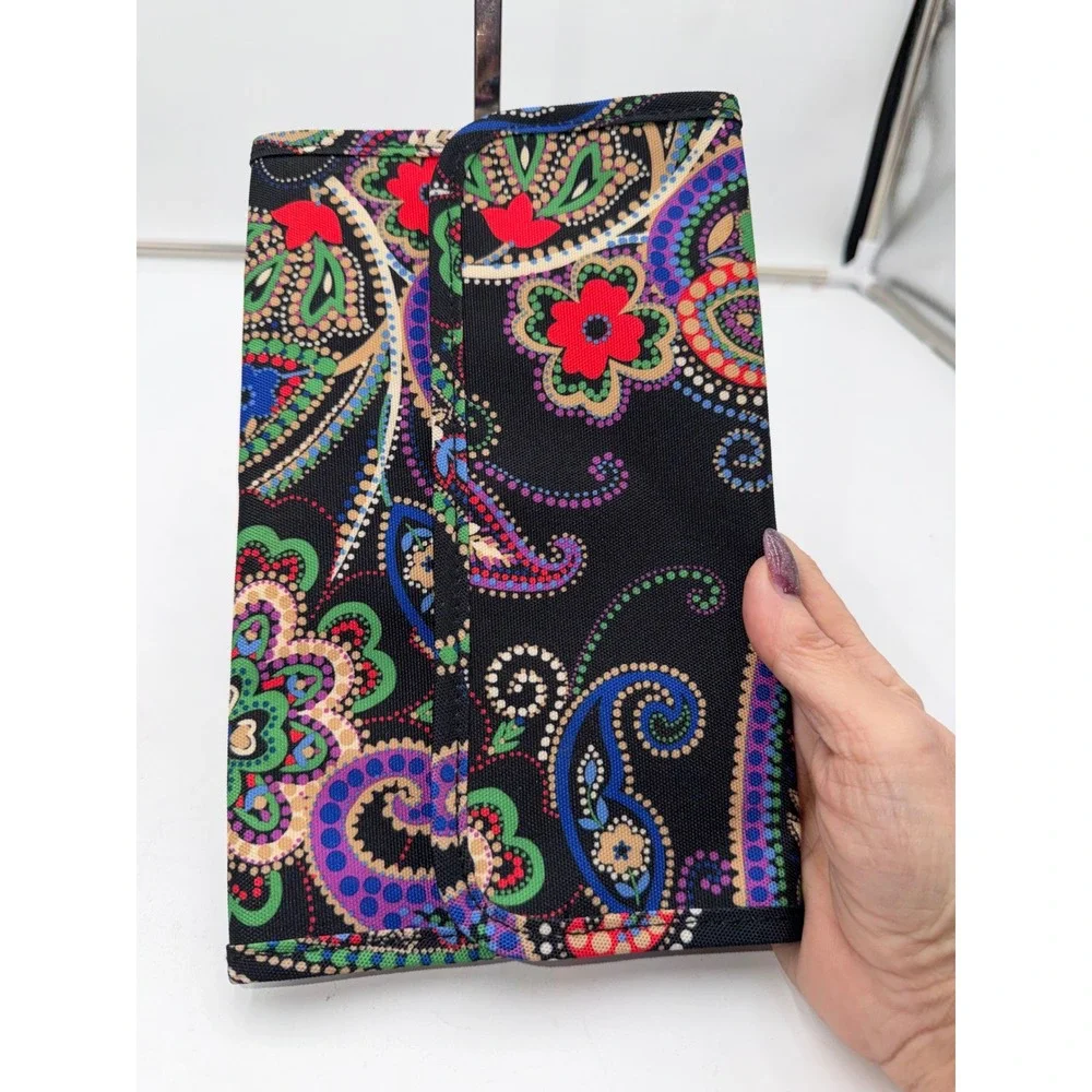 Vera Bradley Kiev Paisley Brush Organizer Makeup Case Travel Bag 19812-646